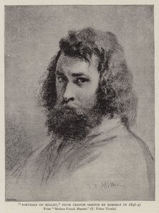 Milletin muotokuva, itse Crayon Sketchistä vuosina 1846-47